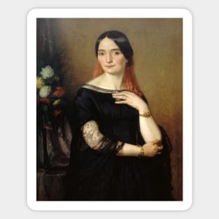 Portrait Presume de Melle Mars by Ary Scheffer Sticker